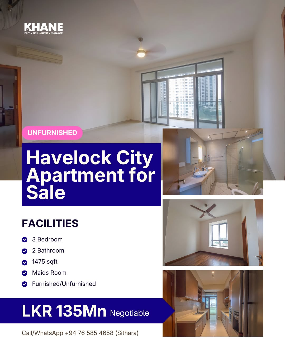 Havelock  City Apartment For Sale
