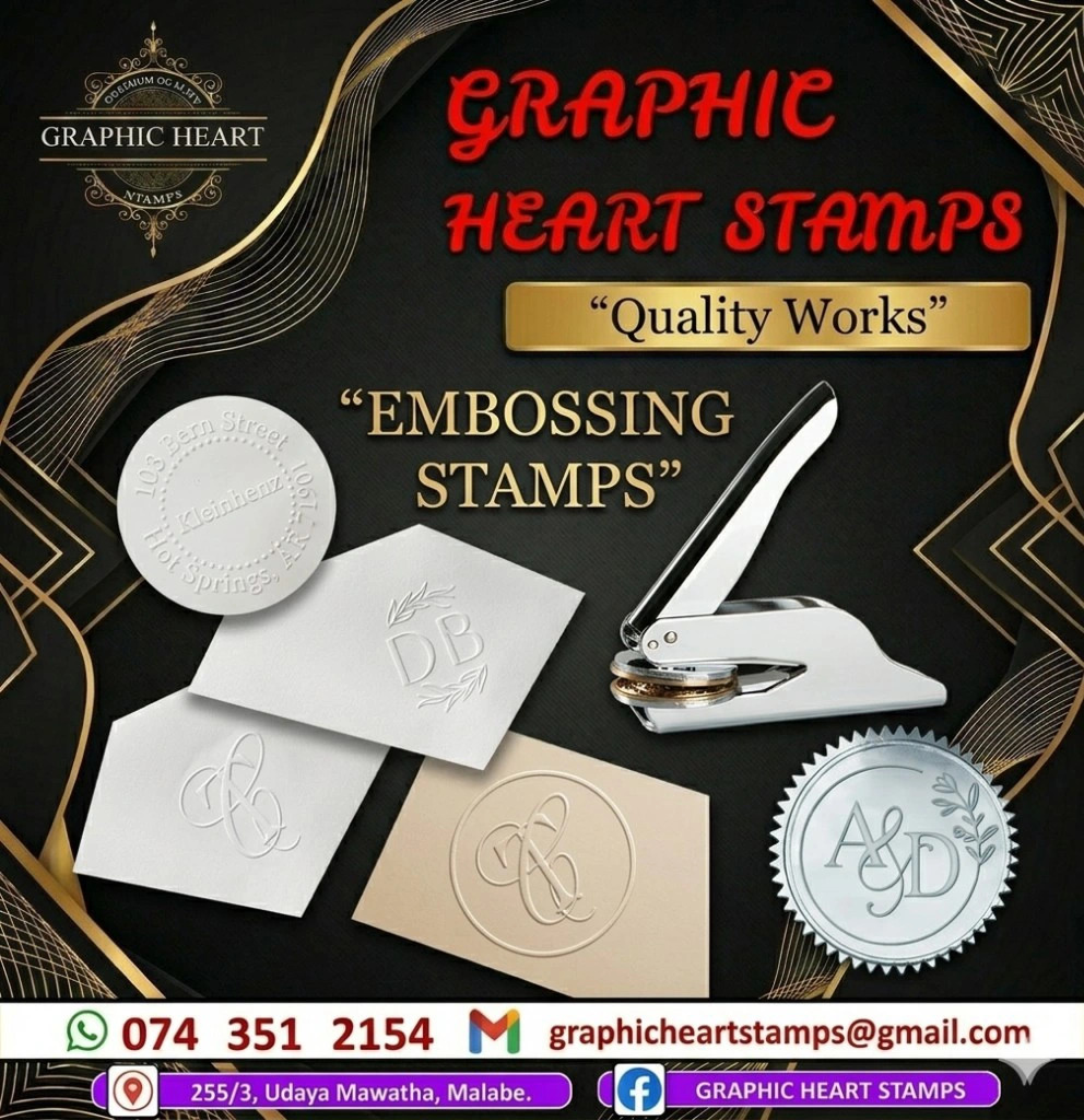 Graphic Heart Stamps