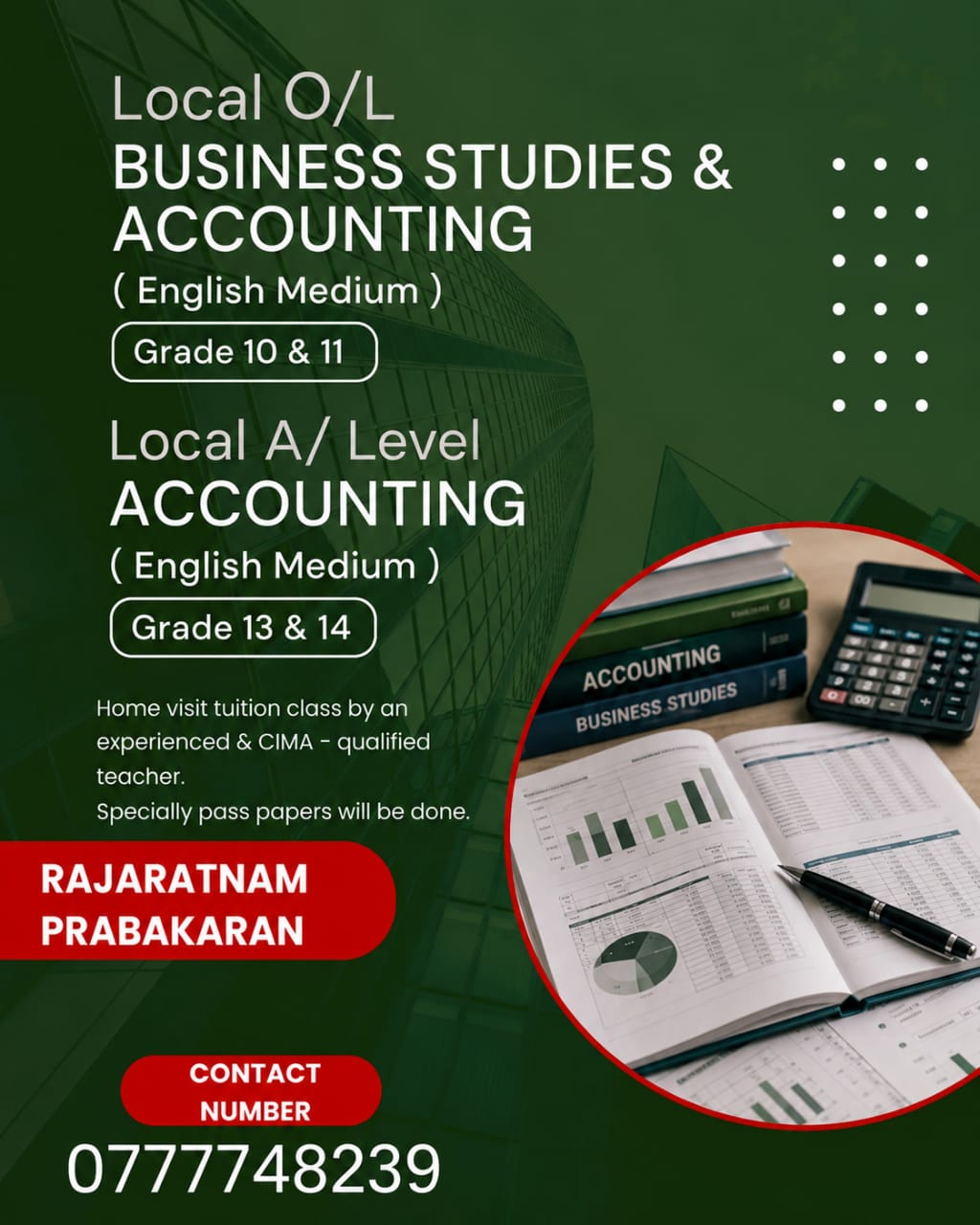 Business & Accounting - Home Visit Tuition  