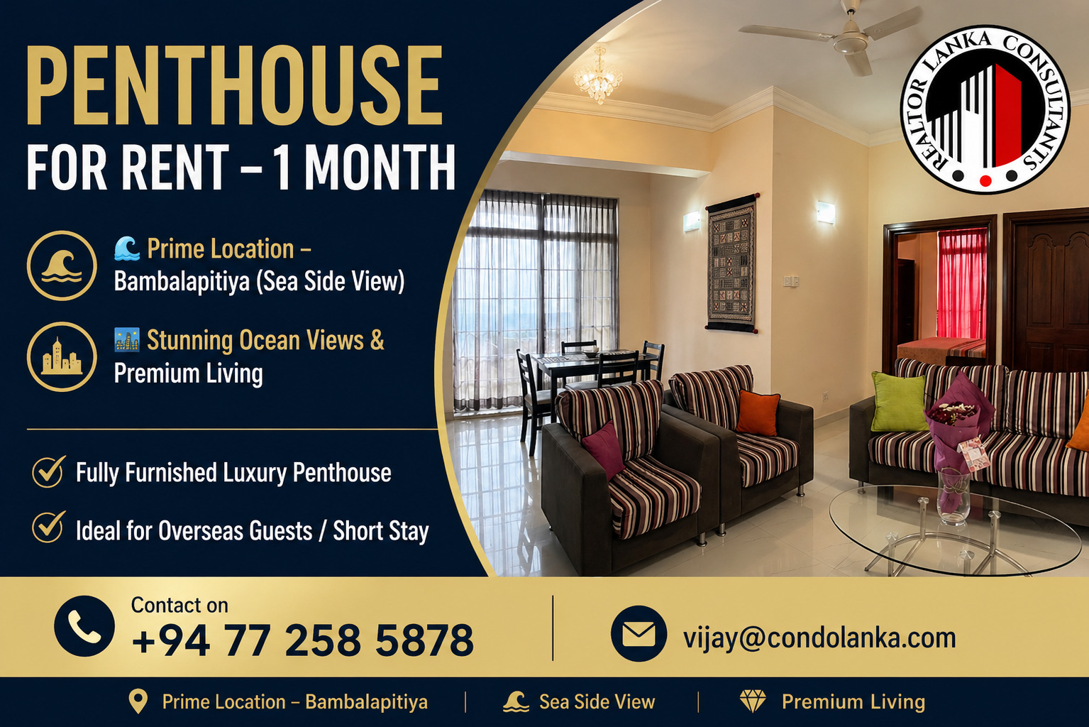 Penthouse For Rent