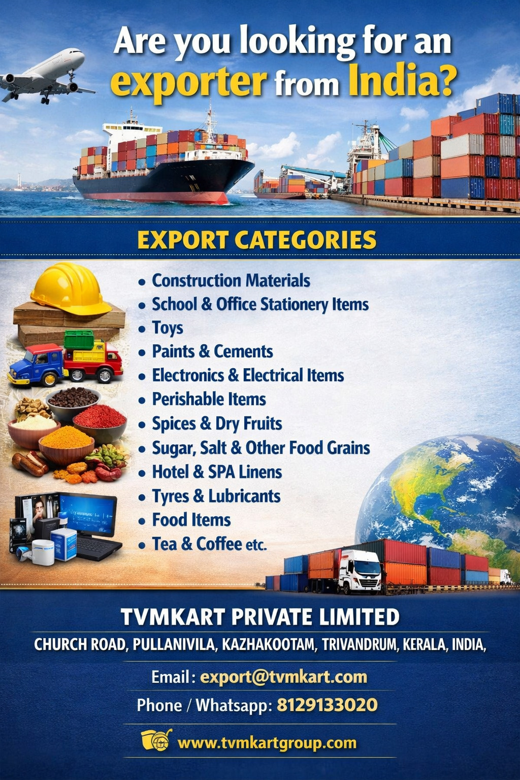 Are you looking for Exporter from India?
