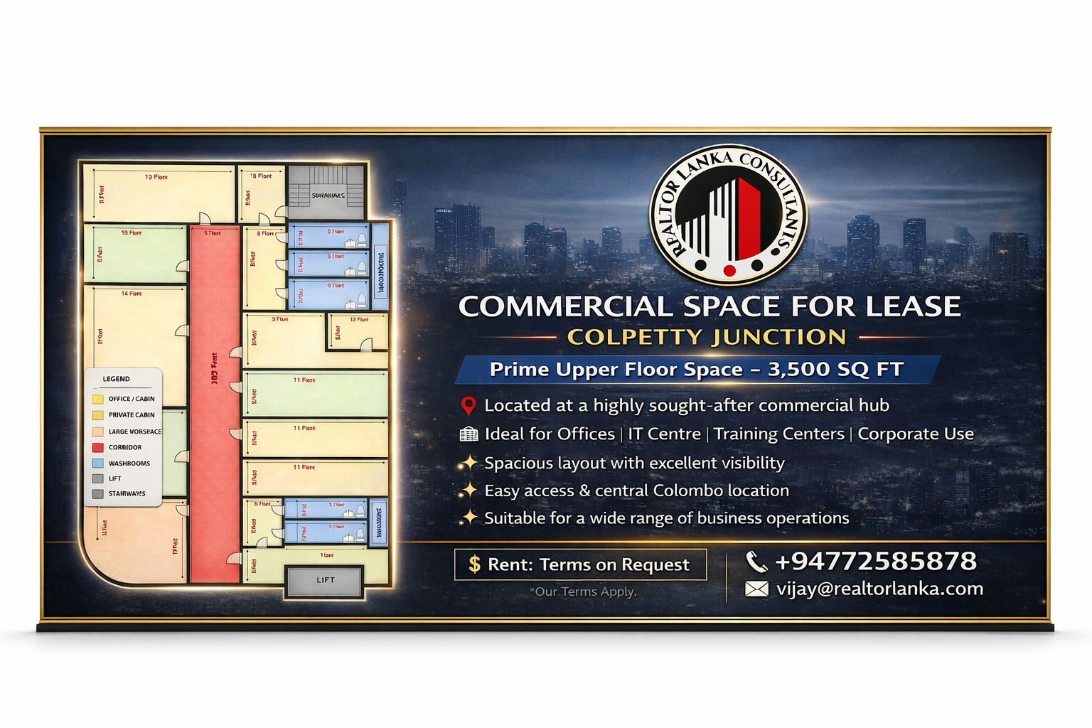 Commercial space for lease