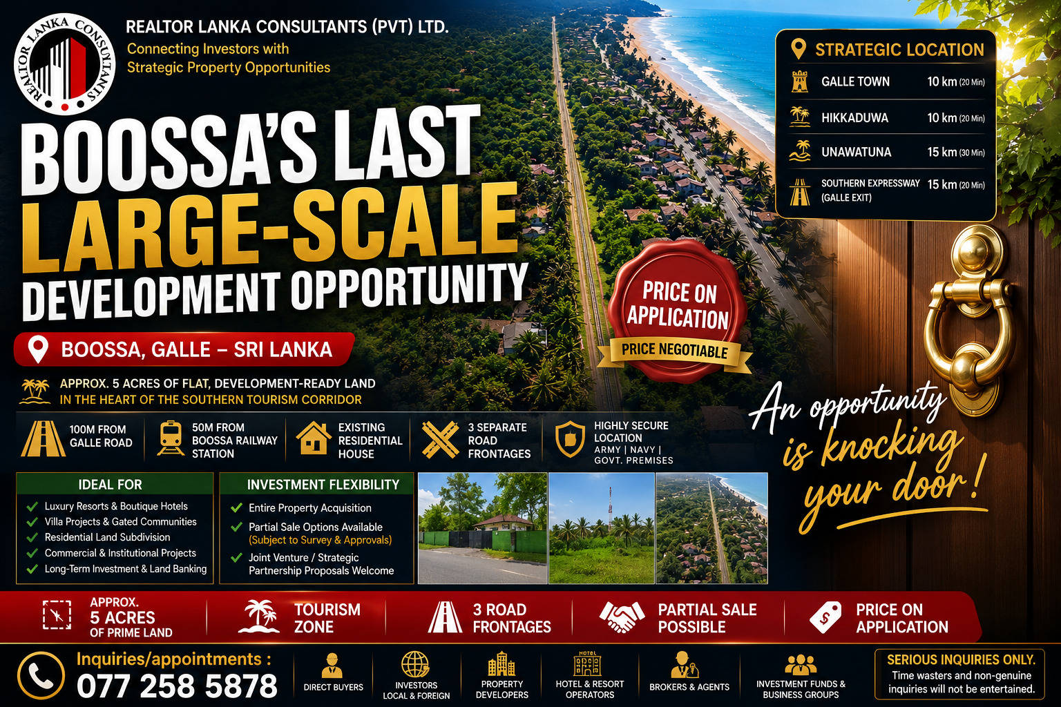 Boossa's Last Large- scale Development Opportunity 