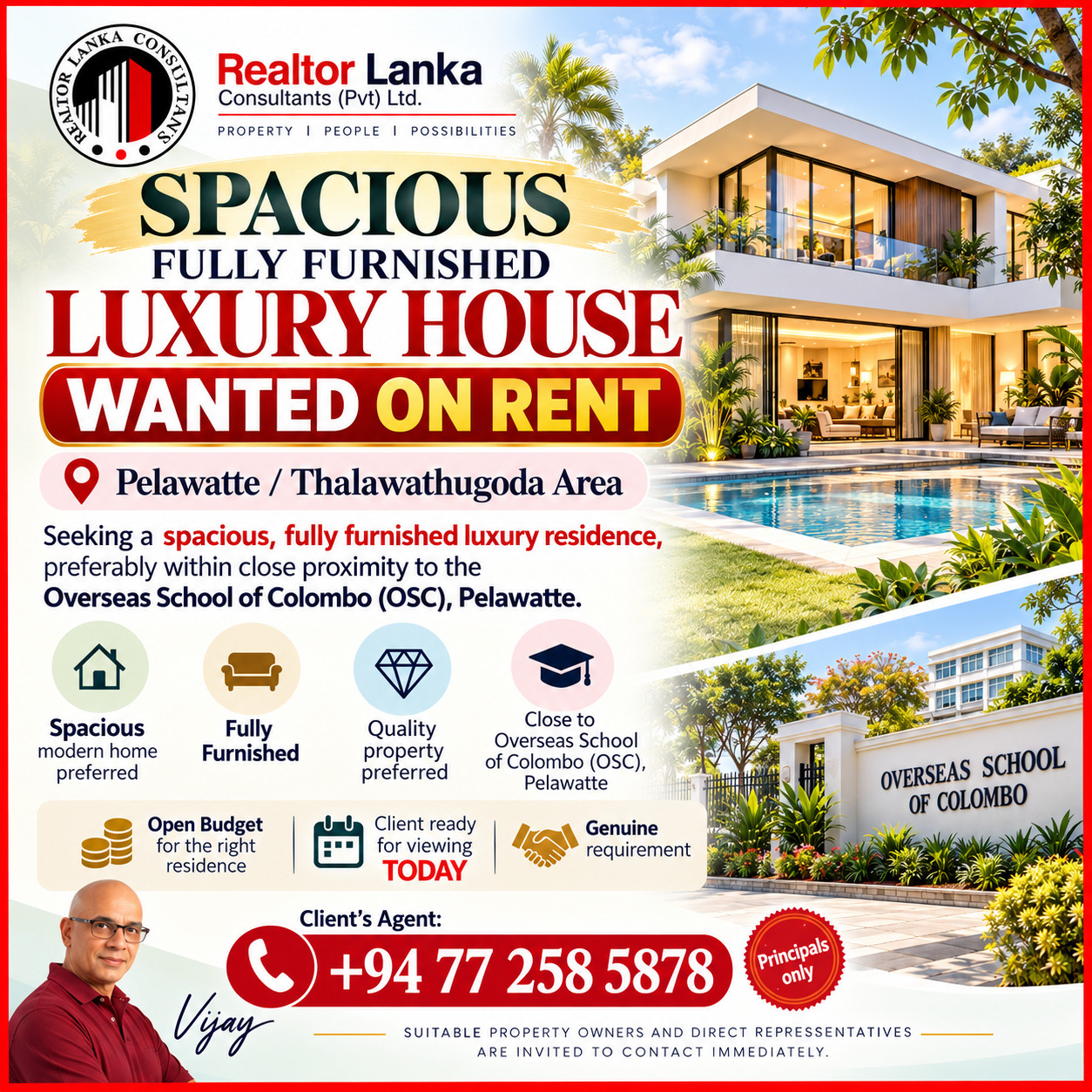 Wanted - Luxury House