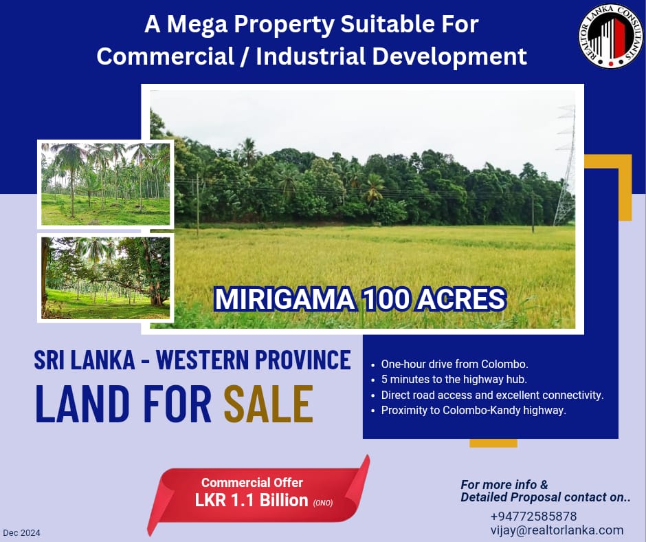 Mirigama Land For Sale