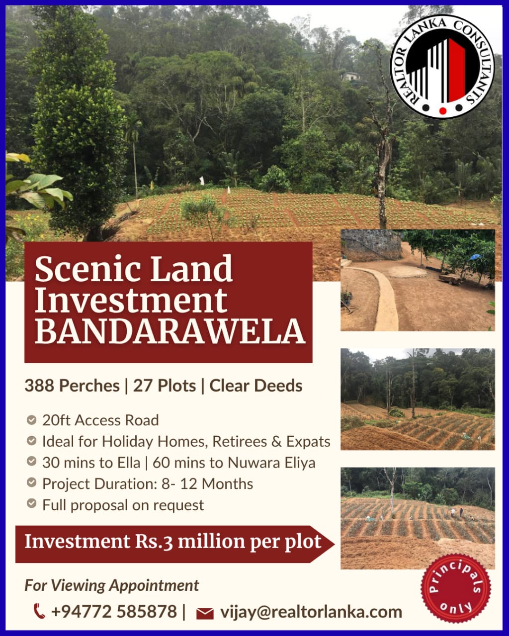 Scenic Land Investment  Bandarawela