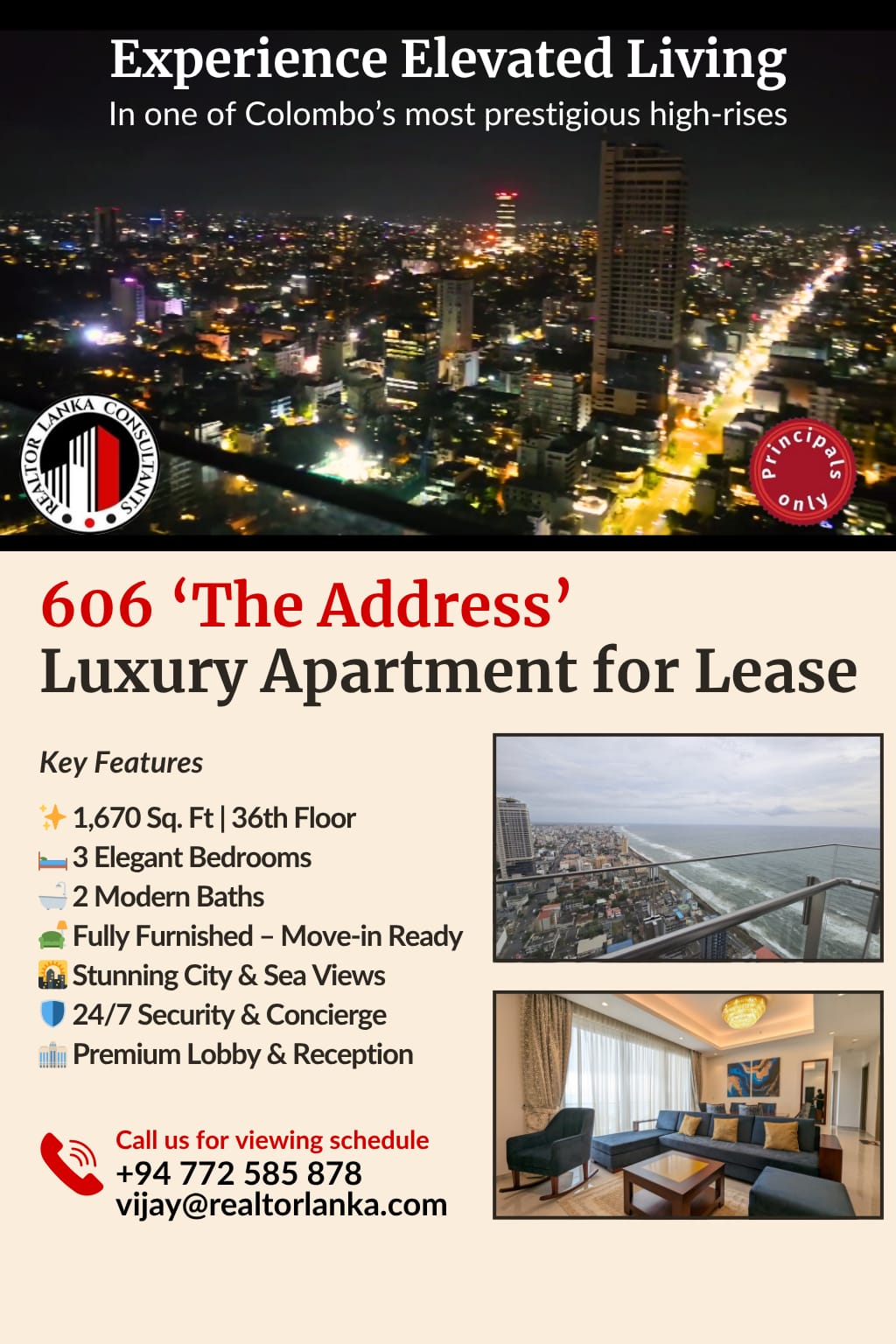 606 The Address - Apartment for Lease 